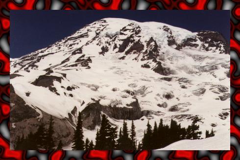 {On south side of mountain}